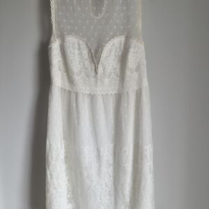 Dolce Vita Ivory Lace Sheath Dress Medium